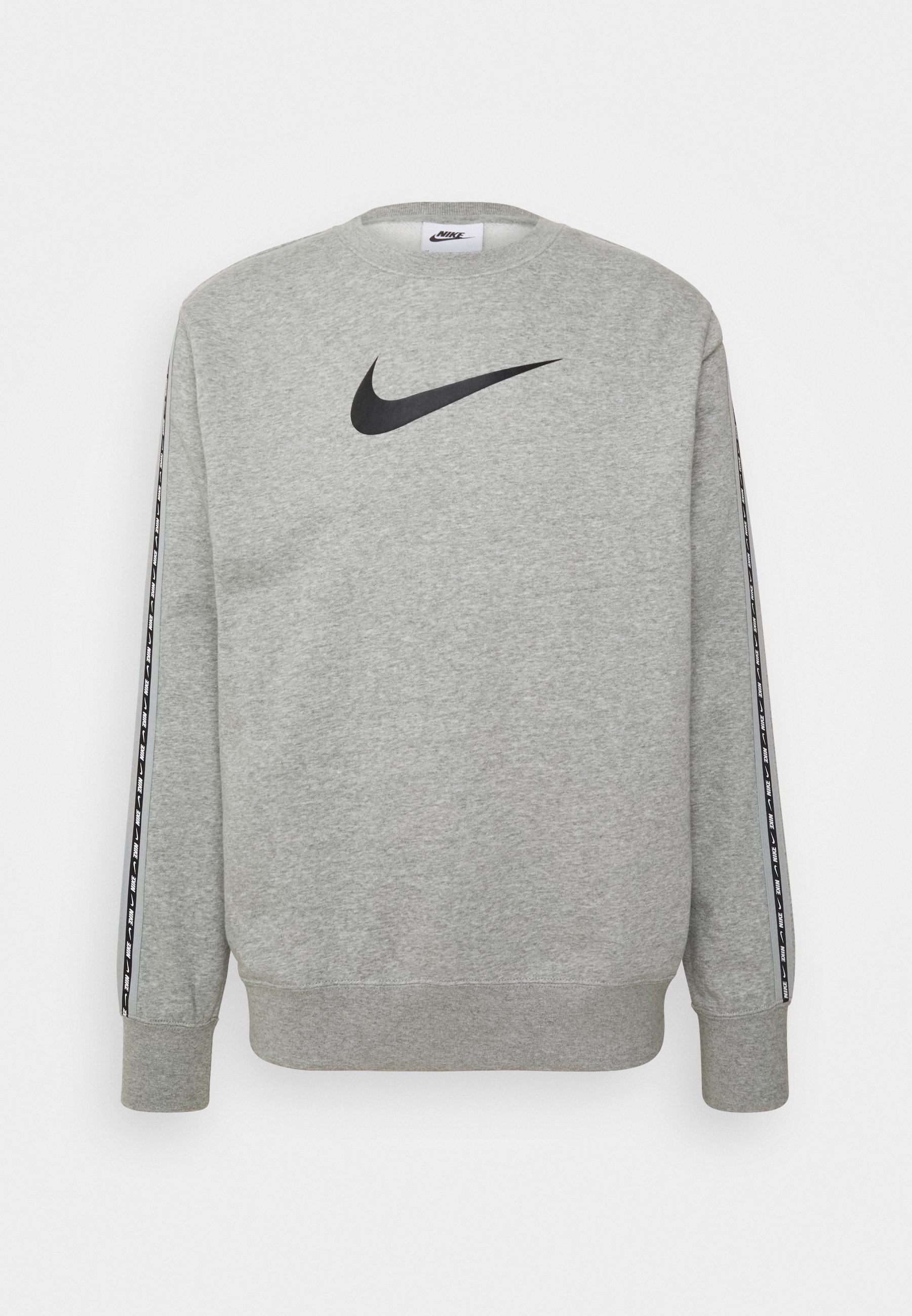 Nike Sportswear REPEAT CREW - Sudadera - grey heather/black/gris oscuro  jaspeado - Zalando.es