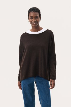 Part Two TILA ciemnobrązowy melanż