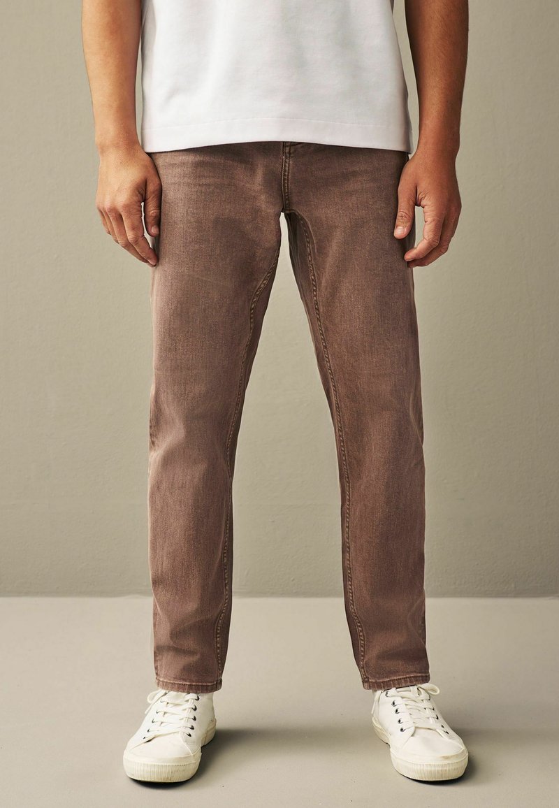 Next - Regular Fit Overdyed - Jeans Straight Leg - rust brown, Vergrößern