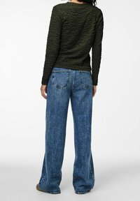 Pieces Strickpullover - olive