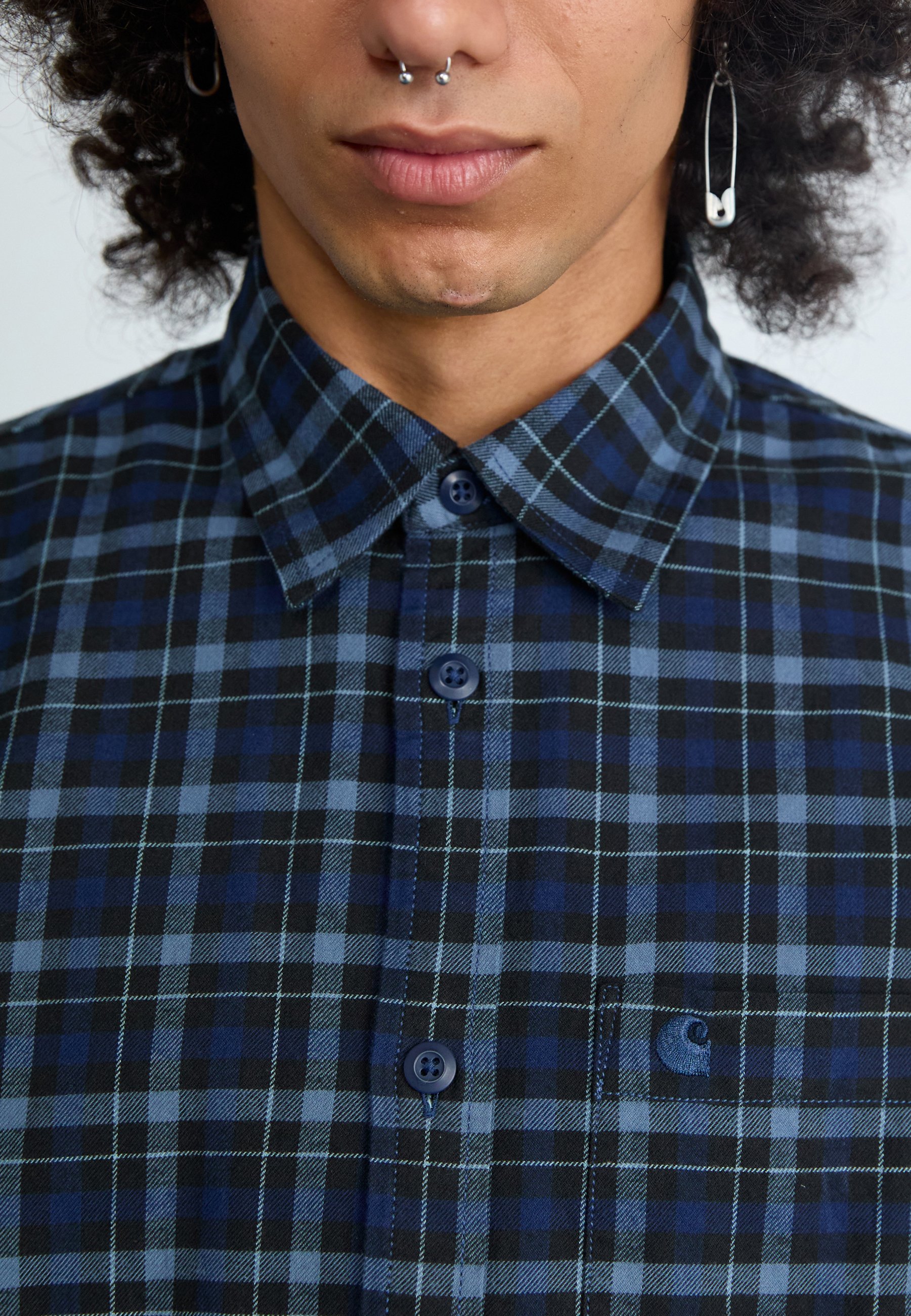 Carhartt WIP WIDMARK SHIRT TWILL - Shirt - jupiter/blue - Zalando