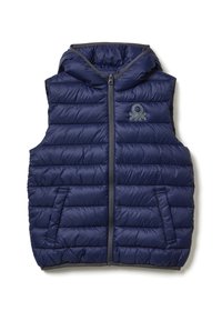 United Colors of Benetton PADDED WITH HOOD - Väst - blue