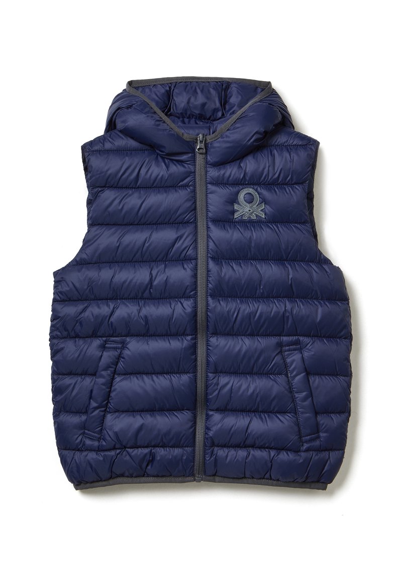 United Colors of Benetton PADDED WITH HOOD - Väst - blue
