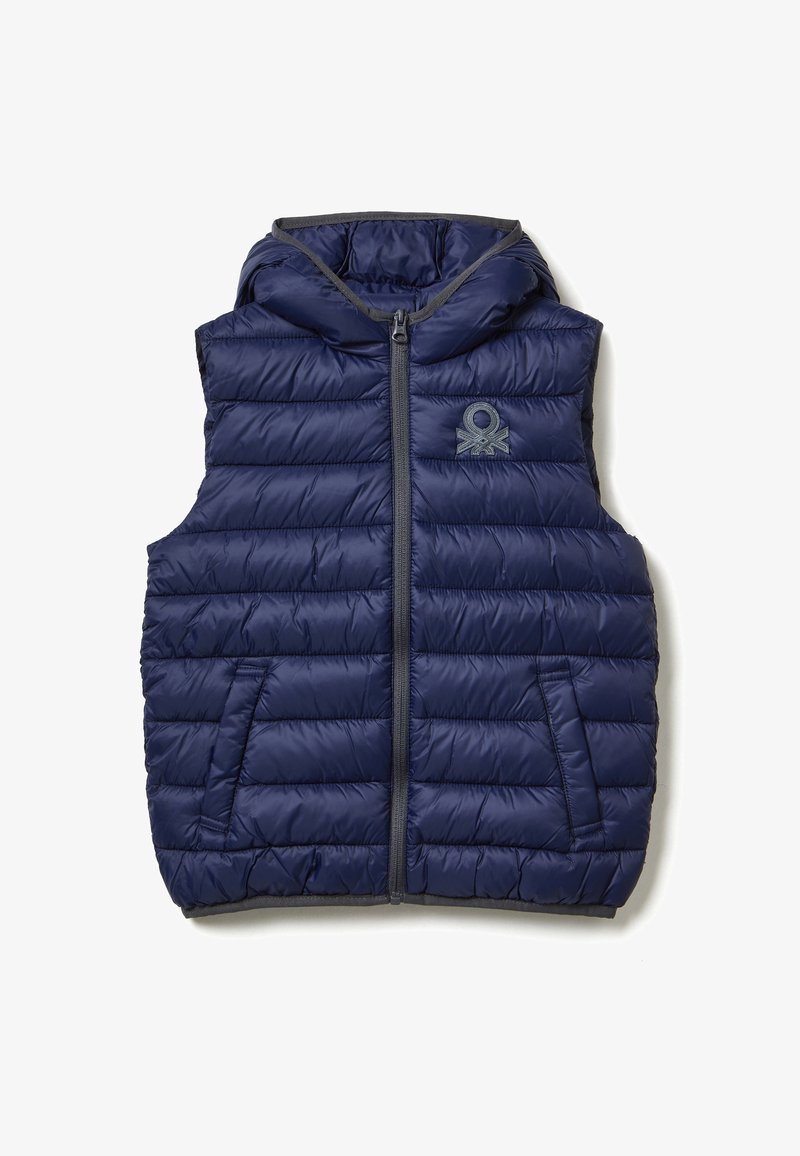 United Colors of Benetton PADDED WITH HOOD - Väst - blue