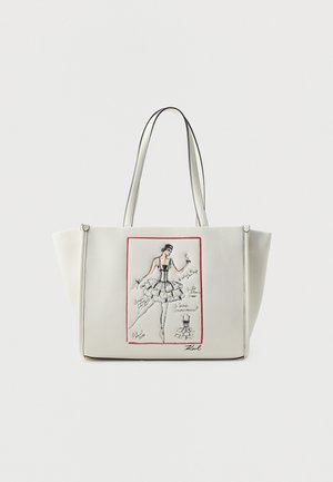 KARL LAGERFELD, BALLET TOTE - Чанта за пазаруване - off white