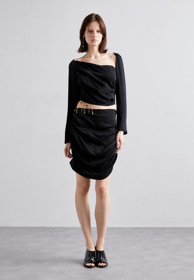 Ahluwalia FEMI DRAPED DRESS - Vestito elegante - black