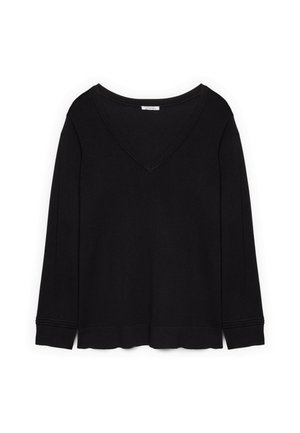 Fiorella Rubino, MAGLIA SCOLLO A V - Strickpullover - nero