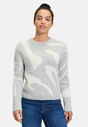JACQUARD - Jumper - grau weiß