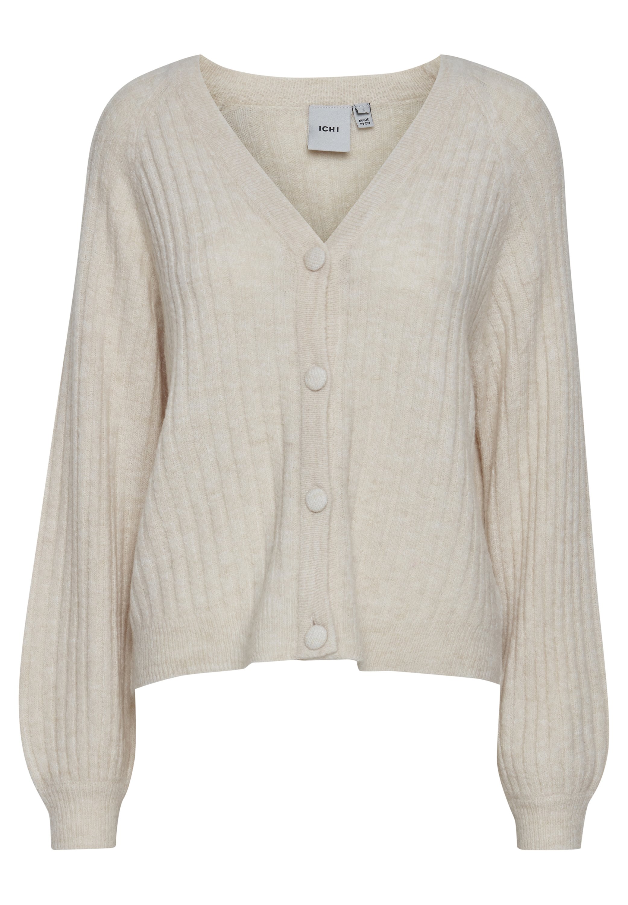 売れ筋商品|||イチ ニット&セーター レディース アウター IHAMARA - Cardigan - crystal gray ICHI IHAMARA - Cardigan - crystal gray/mottled beige - Zalando