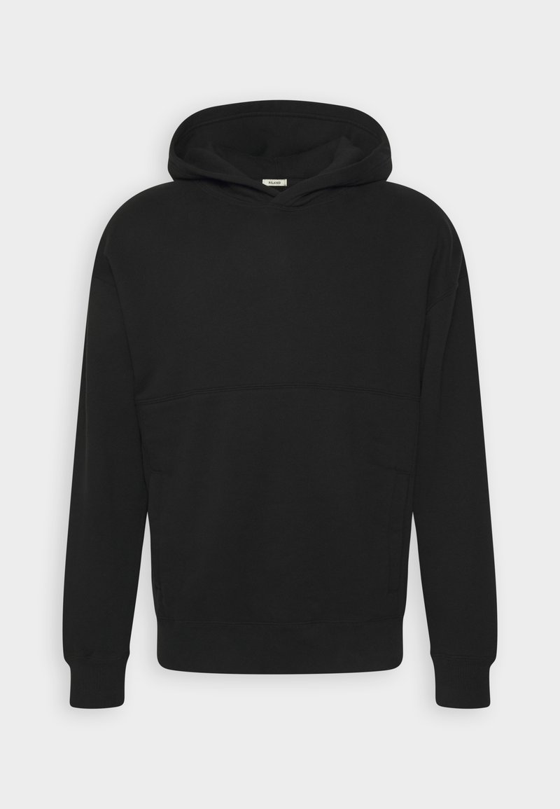 Abercrombie u0026 Fitch RELAXED FIT POPOVER - Sweatshirt - black - Zalando.co.uk