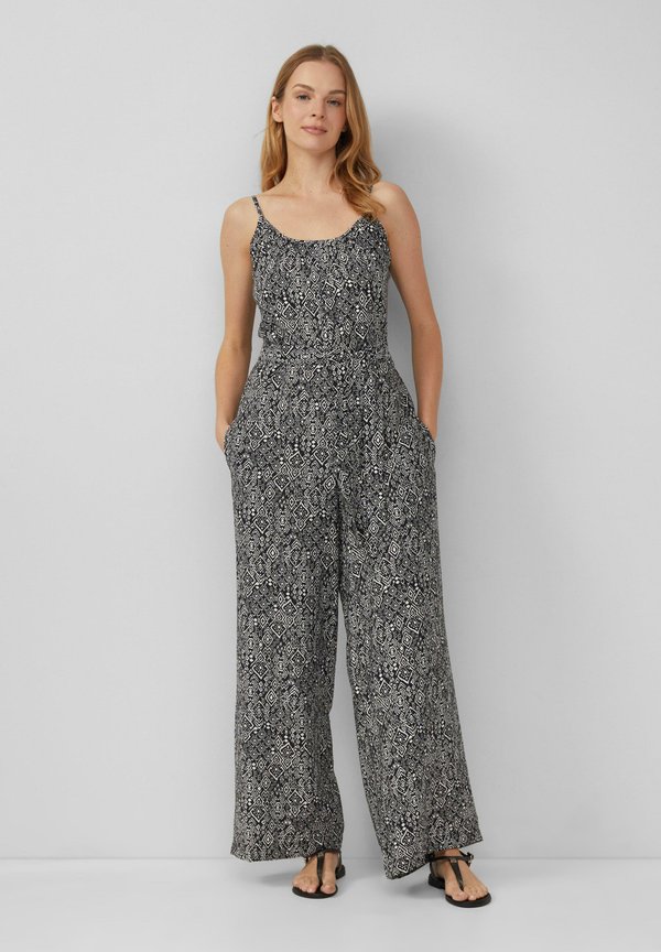 MIT VERSTELLBAREN TRÄGERN - Jumpsuit - schwarz