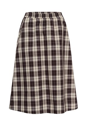 Culture, CUVIVVA SKIRT - Jupe trapèze - brown check