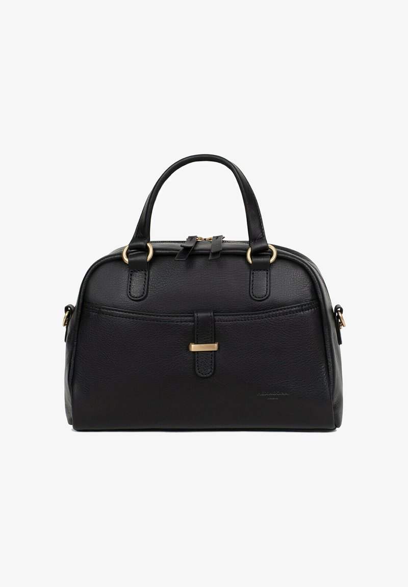 Borsa con manico, Pelle di agnello & metallo effetto dorato, bianco Borsa con manico, Pelle di agnello & metallo effetto dorato, bianco