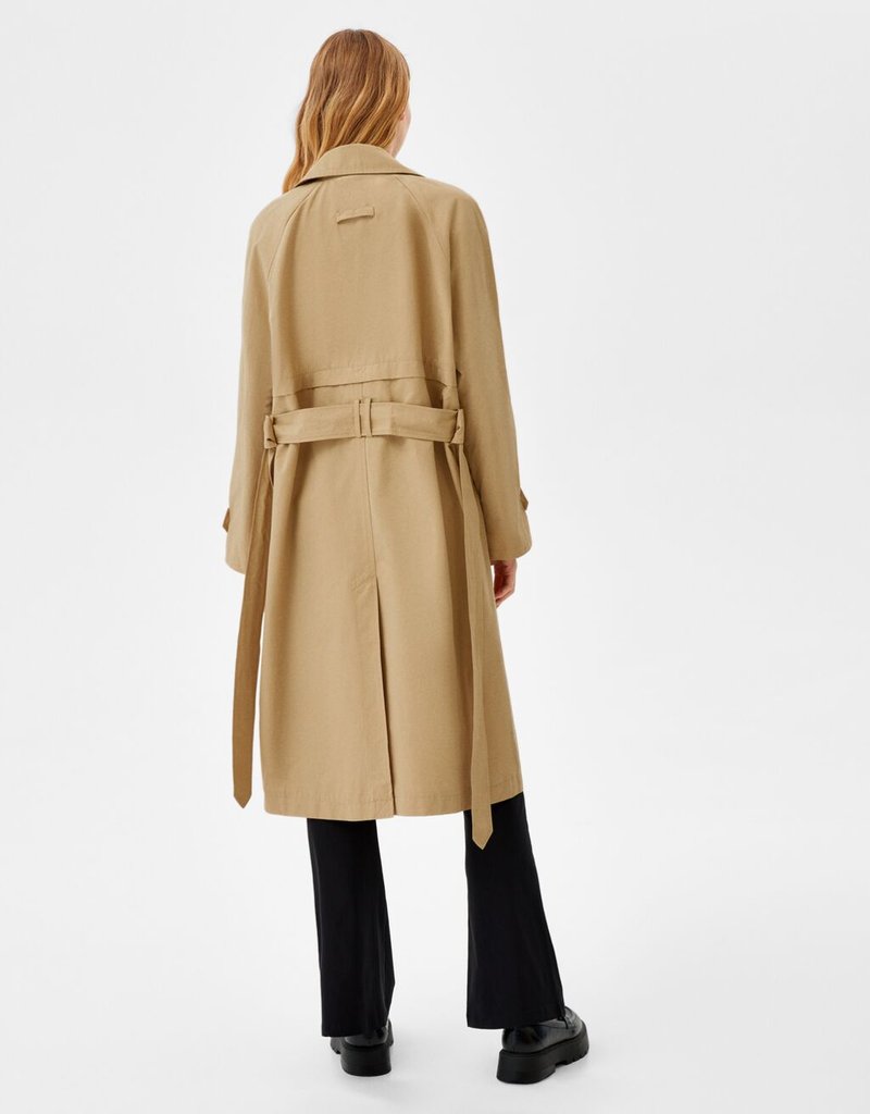 Damen Parkas | Bershka Trenchcoat camel - JF16584 Damen Parkas | Bershka Trenchcoat camel - JF16584