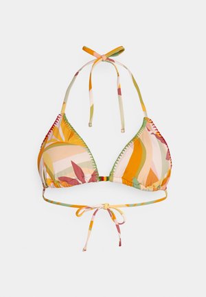 women'secret TROPICAL GATHERED REMOVABLE PAD BRA - Bikinitopp - orange