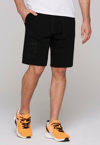 Camp David - MIT LOGO-PUFF - Shorts - black Thumbnail Image 1