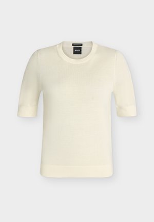 BOSS, FARBELLA - Tricou basic - open beige