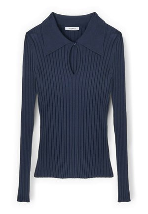 Motivi, POLO A COSTE CON CUT-OUT - Trui - blu