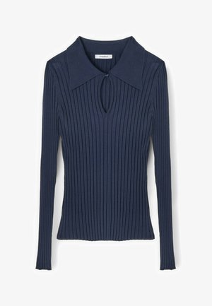 Motivi, POLO A COSTE CON CUT-OUT - Trui - blu