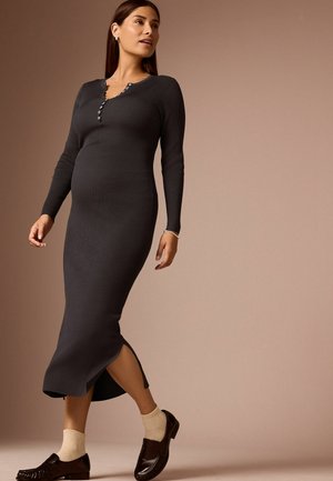 Next, MATERNITY LONG SLEEVE KNITTED DRESS - Etuikleid - charcoal grey