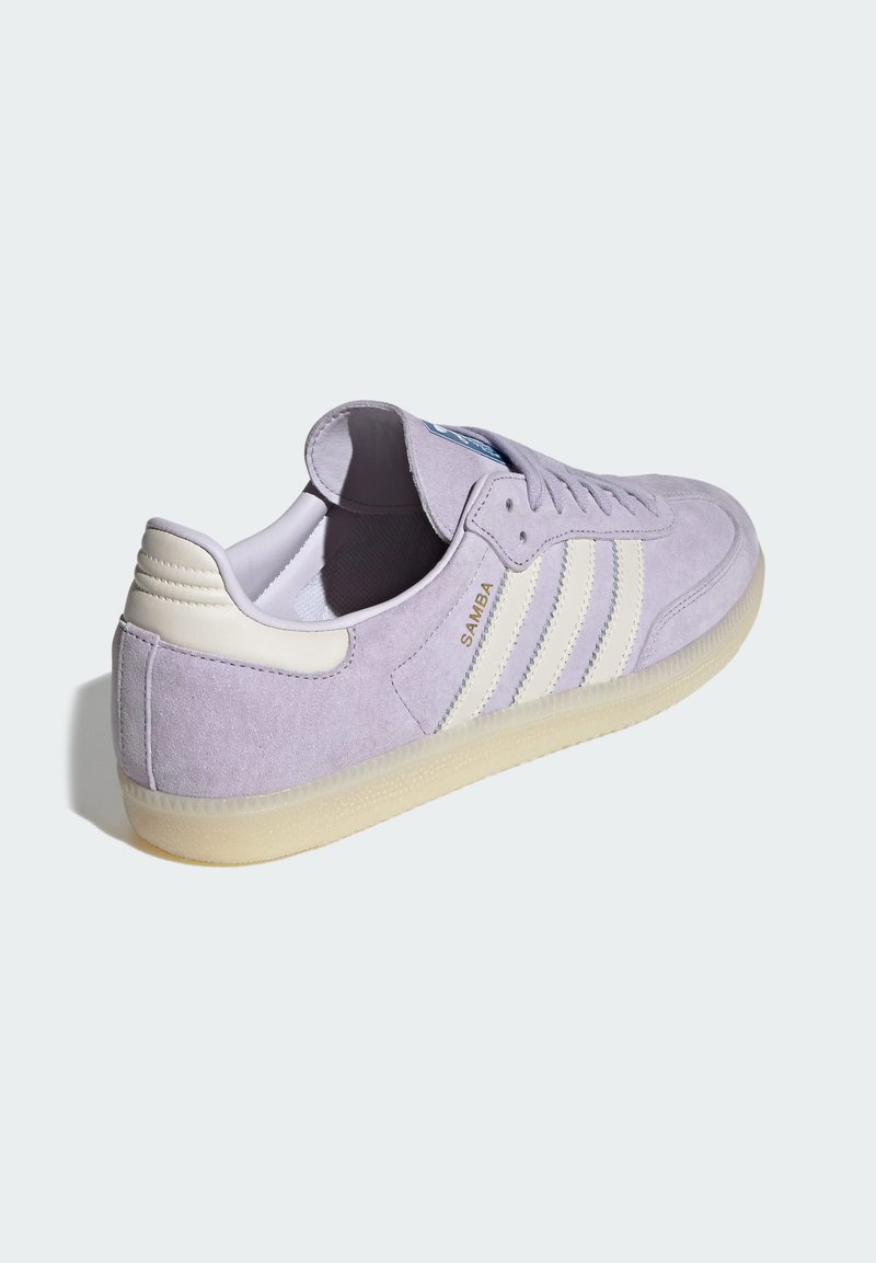 adidas Originals SAMBA OG - Trainers - silver dawn/chalk white/off white/lilac  - Zalando