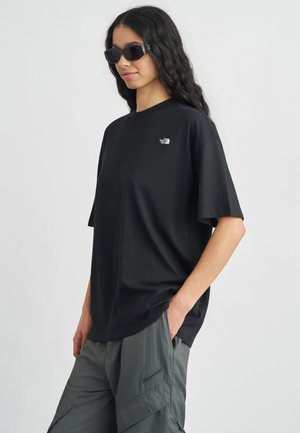 ESSENTIAL SIMPLE DOME TEE - Basic póló - black