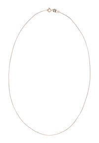 Ezüst és rose gold bevonatú fém lánc nyaklánc, vékony és finom, sima felülettel és homárkapoccsal.