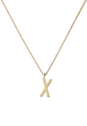 Design Letters HALSKETTE MIT GROß INITIAL CHARM GOLD (A-Z) - Halskæder - gold-coloured