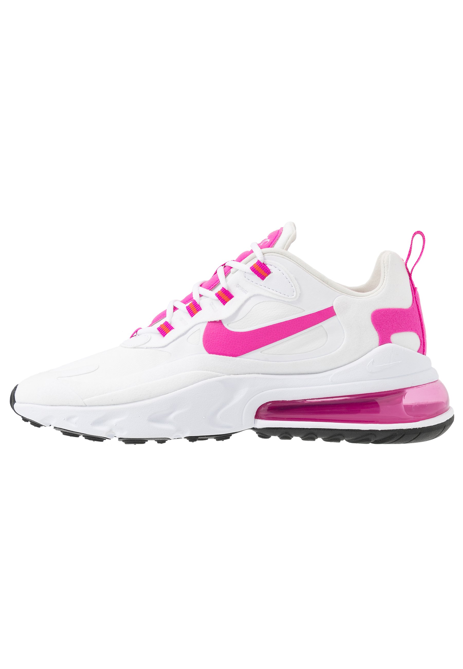 Nike Sportswear Air Max 270 React Joggesko White Fire Pink Team Orange Black Hvit Zalando No