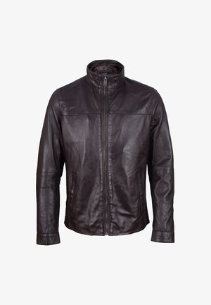 Le Temps Des Cerises LAVAL - Veste en cuir - dark chocolate