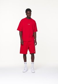 Pegador LOGO BOXY TEE - Basic póló - washed red/white gum