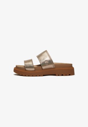 SLIDE - Mules - gold metallic