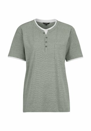 T-Shirt basic - green   white