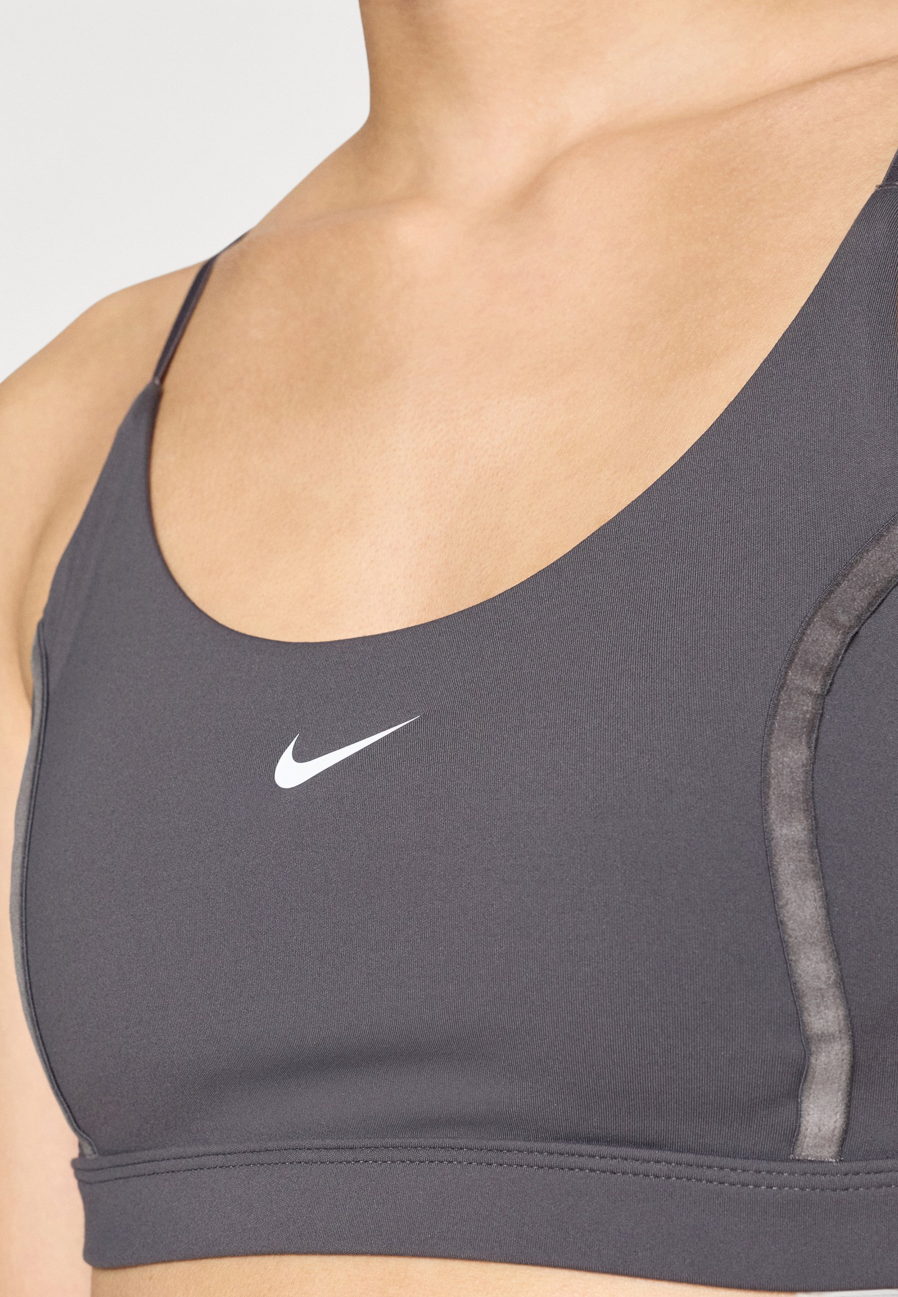 light grey nike sports bra