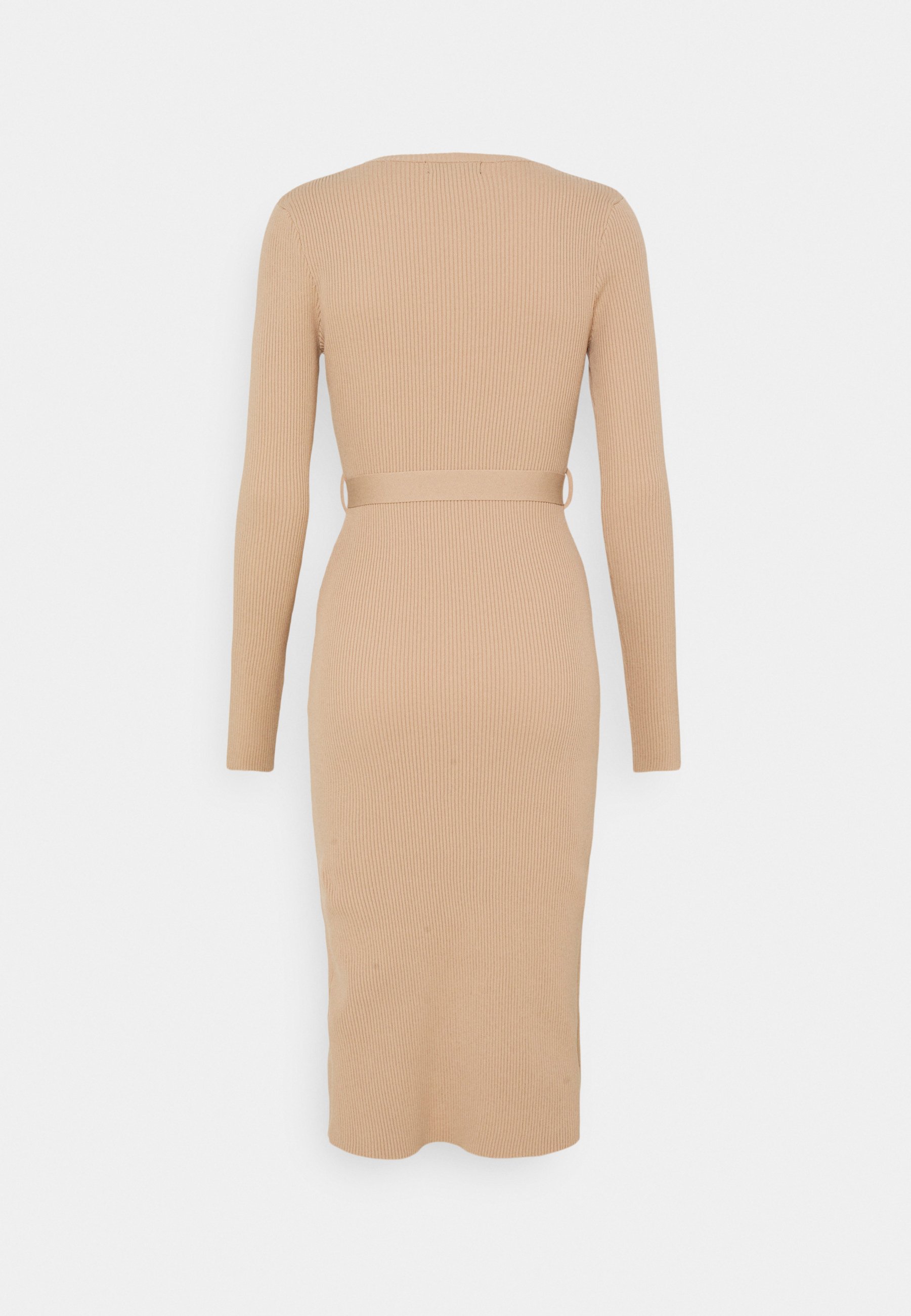 tan shift dress