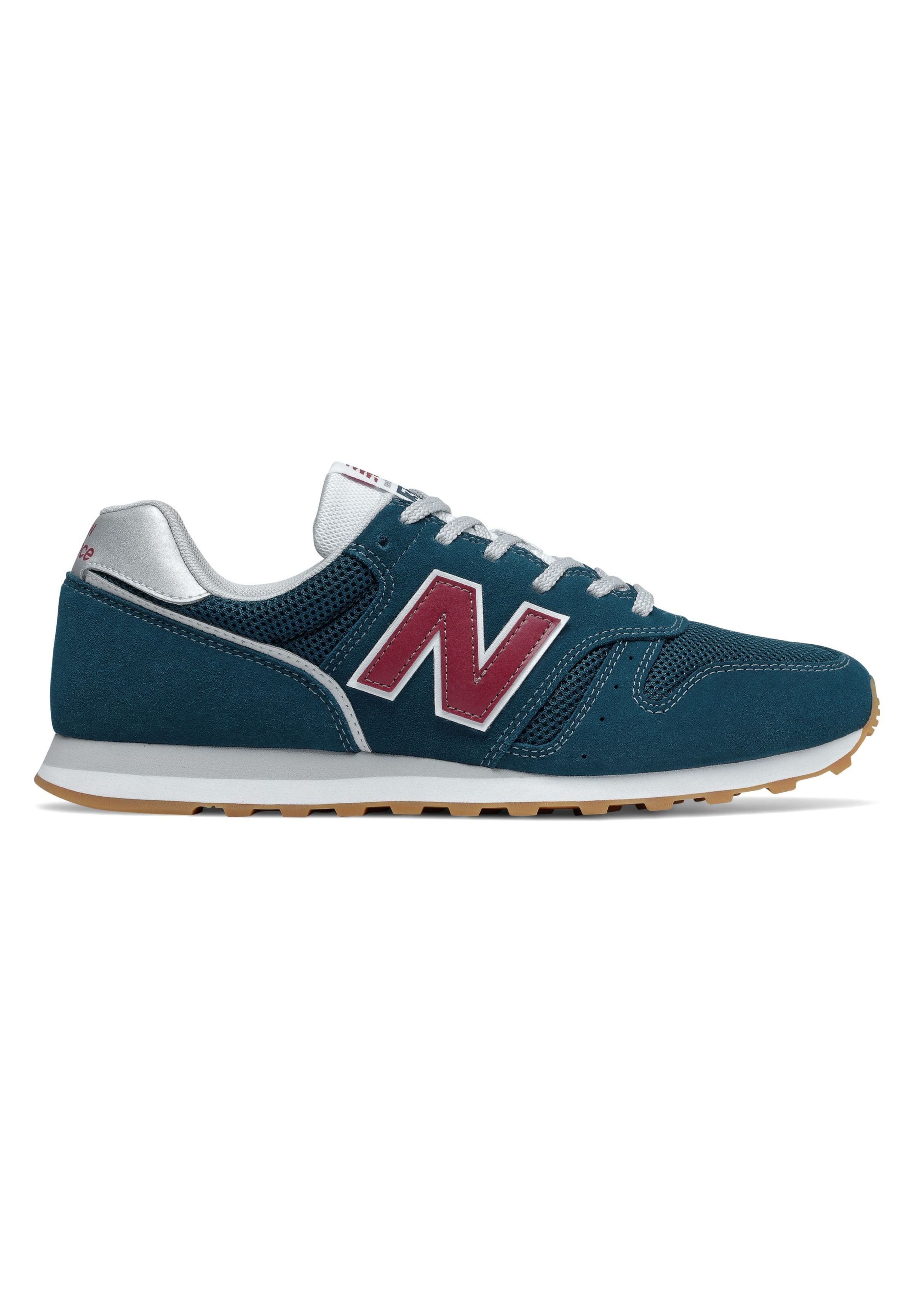 New Balance 373V2 - Baskets basses - rogue wave/neo crimson/bleu clair -  ZALANDO.FR