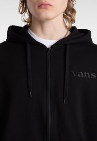 Vans ESSENTIAL RELAXED - Felpa con zip - black