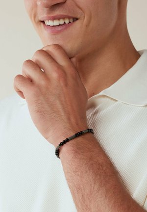 Lucardi, STATEMENT - Armband - silver-coloured natural stone