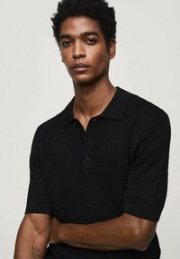 Mango ZORZAL - Polo majica - black