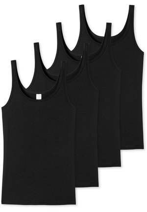 Schiesser 4-PACK ESSENTIALS - Hemd - schwarz