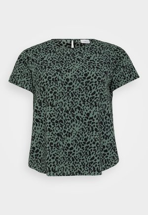 ONLY Carmakoma, CARVICA LIFE - Bluse - laurel wreath/black
