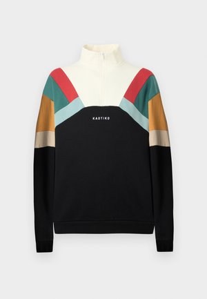 CREW ALECK UNISEX - Športni pulover - ivory/black