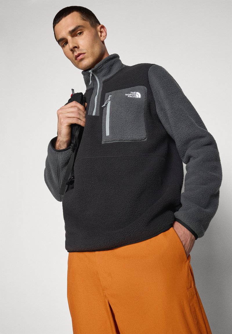 Sweat The North Face homme 2XL gris 1/4 zip polaire poche