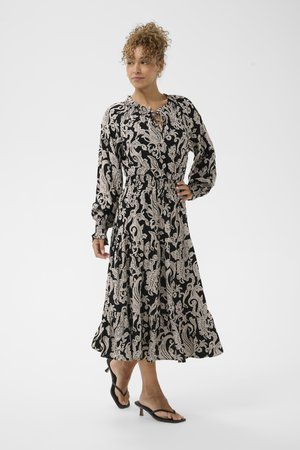 Cream, CRLUCY LONG PRINT DRESS - Vestido largo - pitch black paisley