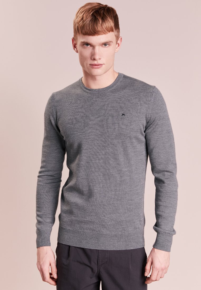 J.LINDEBERG - LYLE TRUE MERINO - Svetr - grey melange, Zvětšit