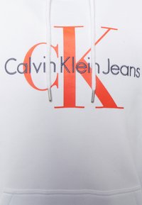 Calvin Klein Jeans SEASONAL MONOLOGO REGULAR HOODIE - Camisola - bright white