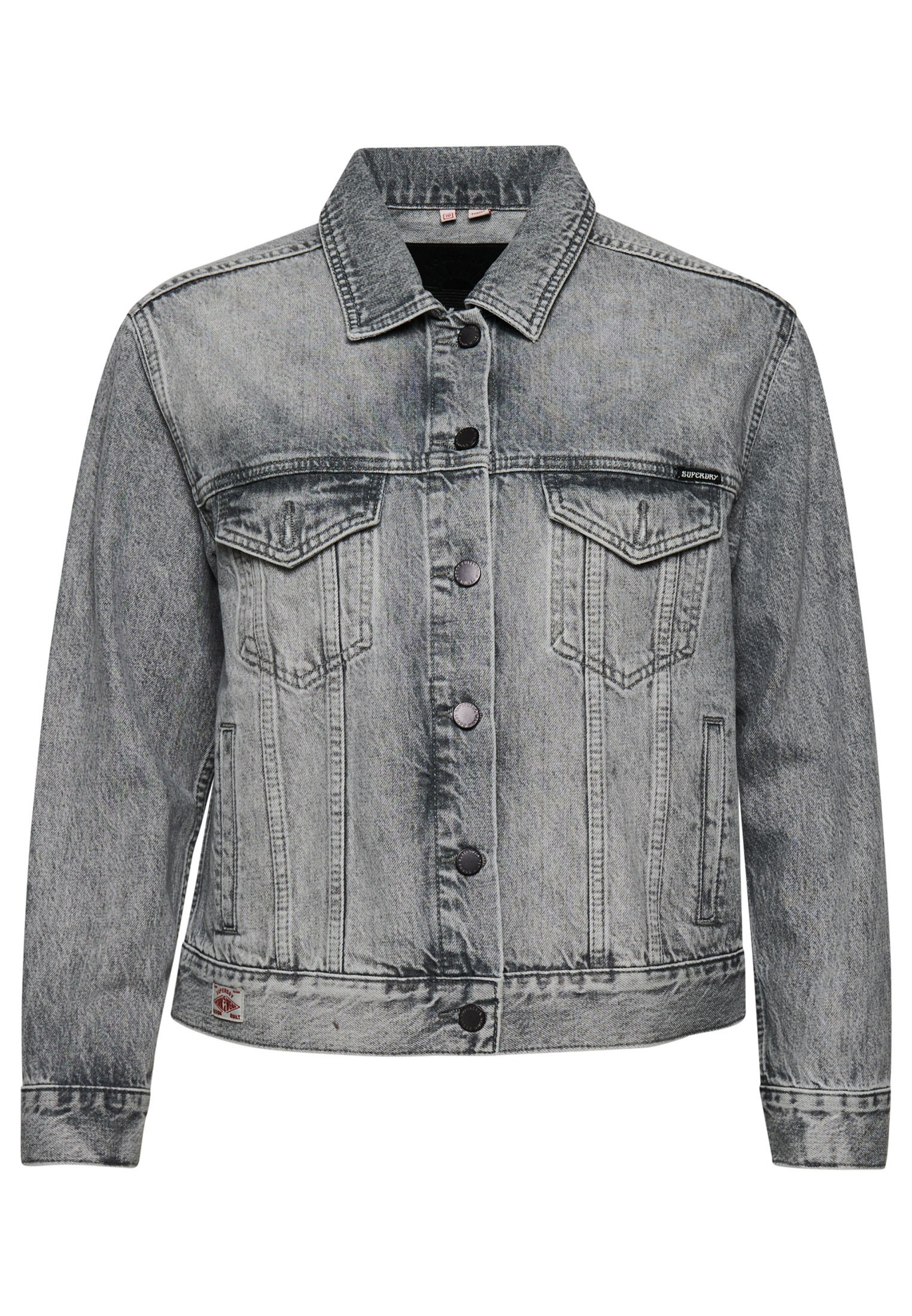vintage grey denim jacket