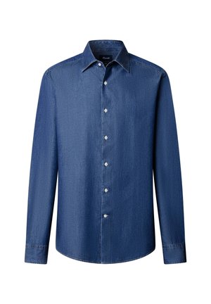 Façonnable, FAÇONNABLE SHIRT CLSP SOLID CHAMBRAY - Camisa - naval blue