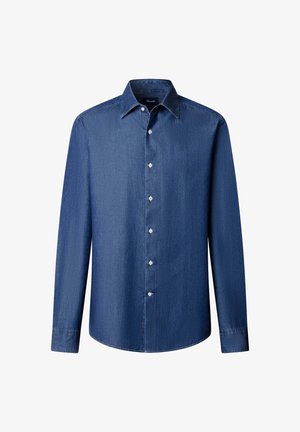 Façonnable, FAÇONNABLE SHIRT CLSP SOLID CHAMBRAY - Camisa - naval blue