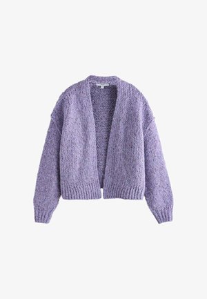 Next, SOFT TOUCH CHUNKY KNIT OPEN CARDIGAN - Cardigan - purple neppy
